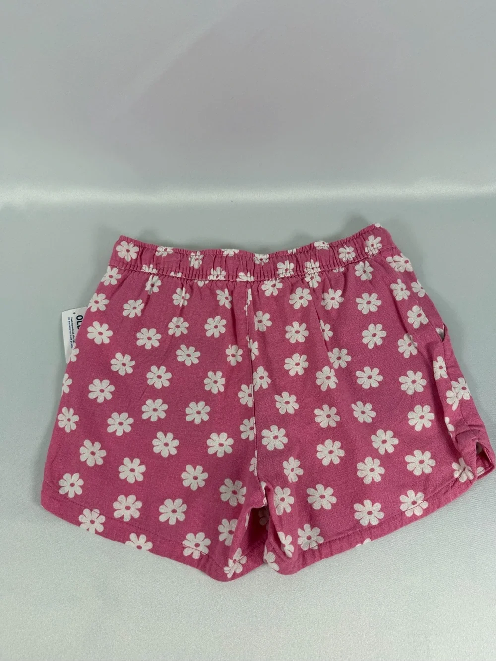 Old Navy Girls Pink Daisy‑Print Pull-On Shorts NWT | Size L